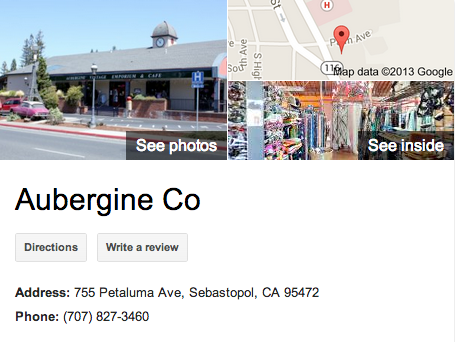 Aubergine Co | Google 3D Tour Sebastopol