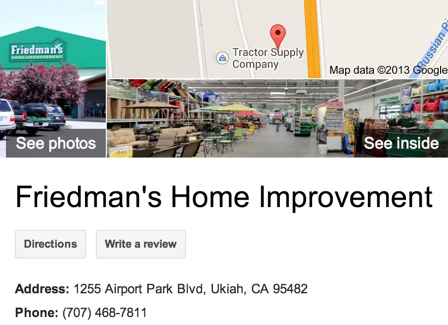 Friedman's Home Improvement | Google 3D Tour Ukiah