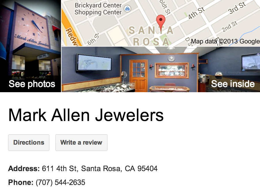 Mark Allen Jewelers  | Google 3D Tour Santa Rosa