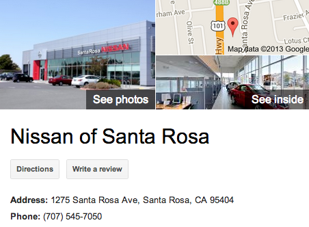 Nissan of Santa Rosa | Google 3D Tour Santa Rosa