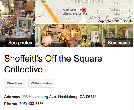 Shoffeitt's Off the Square | Google 3D Tour Healdsburg