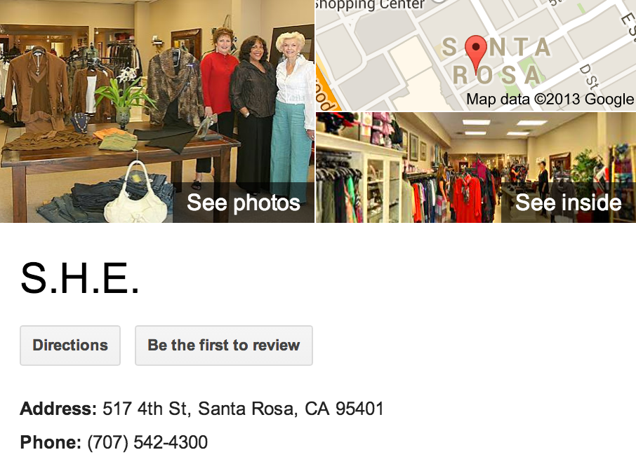 S.H.E | Google Business View Santa Rosa