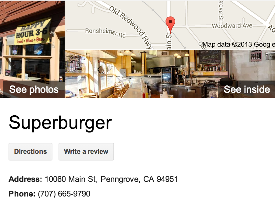 Superburger | Google Business View Penngrove