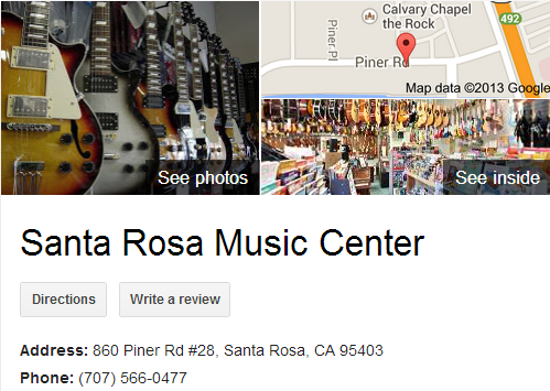 Google Business View for a Music Store. Look Inside!