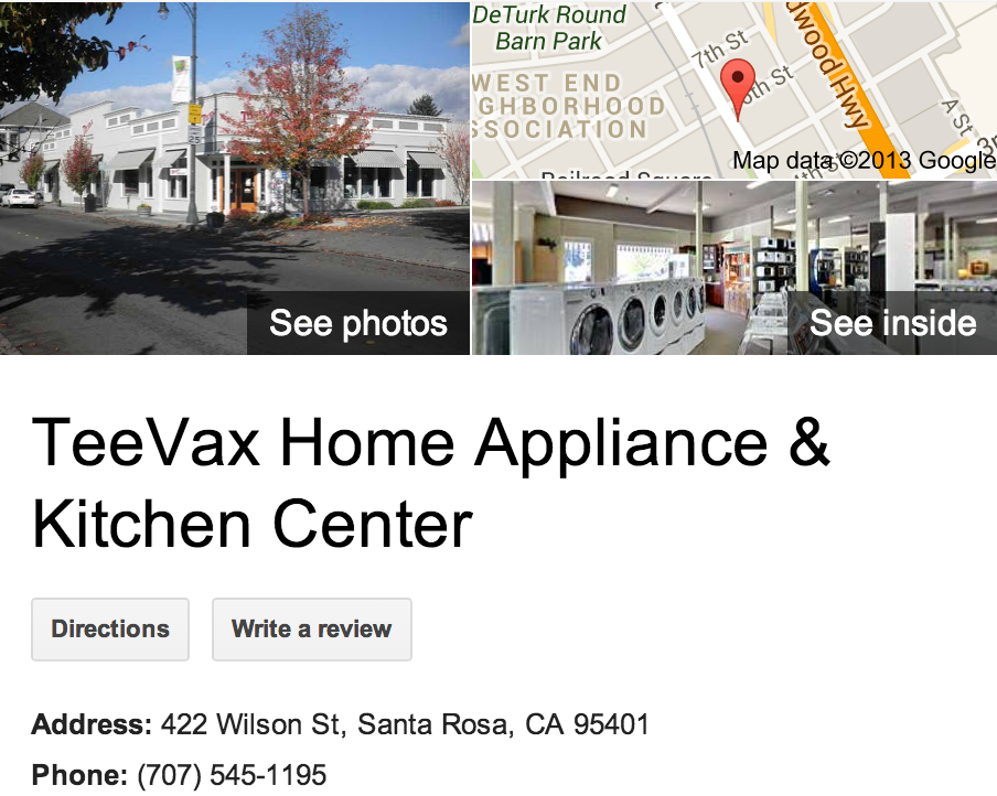 Google Business View for Appliance Store. Look Inside!