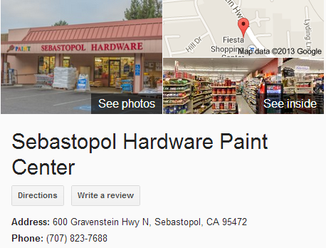 Google Business View for a Paint Store.  Look Inside!