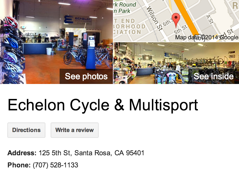 Google Business View for a Bicycle Store.  Look Inside!