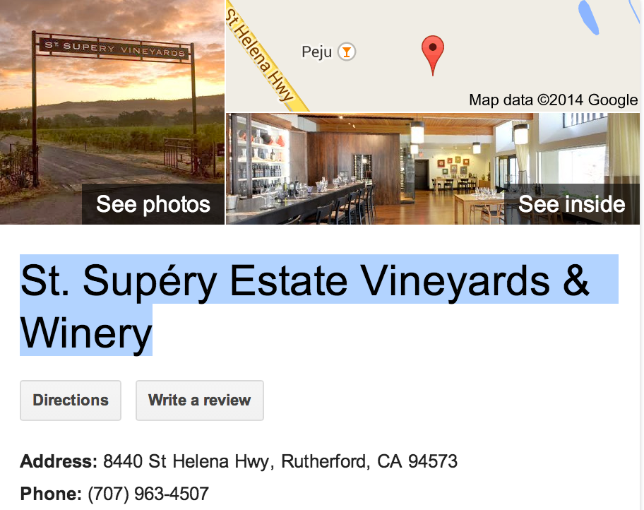 Google Business View for a Vineyard and Winery.  Look Inside!