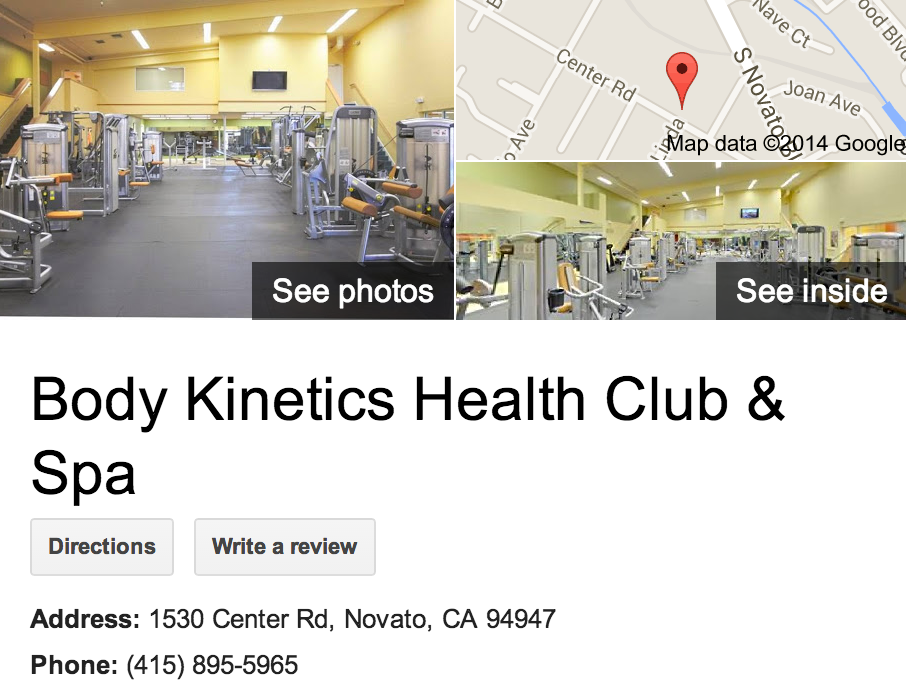 Google Business View for a Health Club. Look Inside!