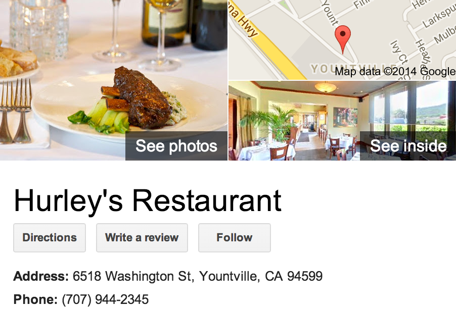 Google Business View for an Mediterranean Restaurant.  Look Inside!