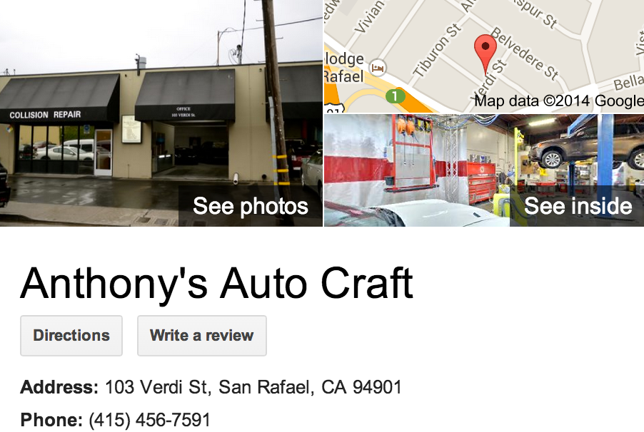 Google Business View for an Auto Body Shop. Look Inside!