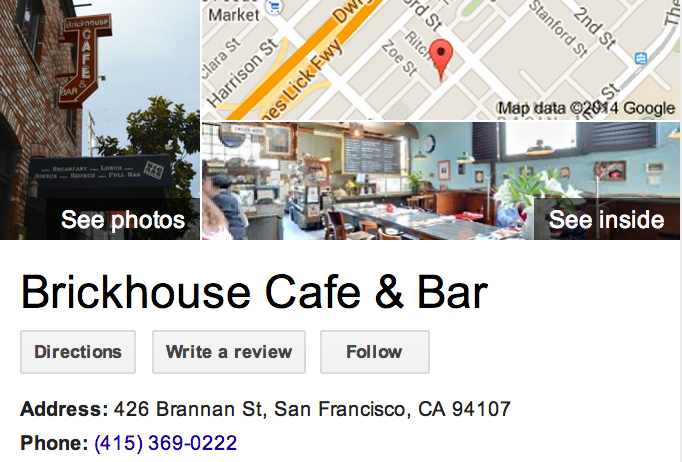 Google Business View for a Cafe.  Look Inside!