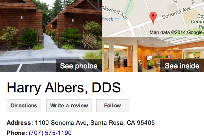 Google Business View for a Cosmetic Dentist.  Look Inside!