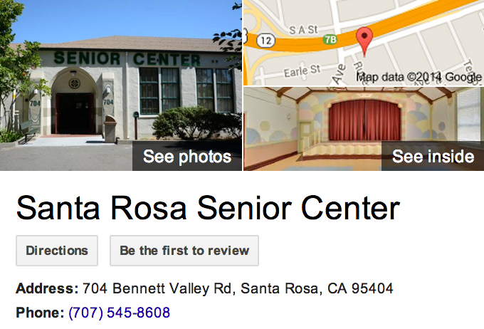 Google Business View for a Senior Citizen Center.  Look Inside!