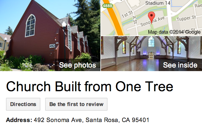 Google Business View for a Church.  Look Inside!