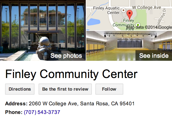 Google Business View for a Community Center.  Look Inside!